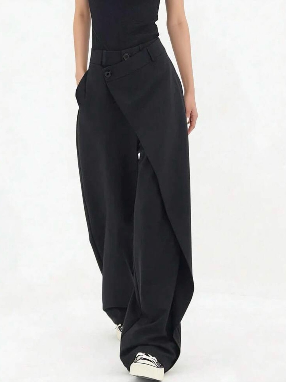Wide Leg Pants in Black Like New